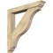 Ekena Millwork Funston Traditional Rough Sawn Bracket w/ Offset Brace, Douglas Fir, 6"W x 38"D x 38"H BKT0604X38X38FST01RDF - alternate 1